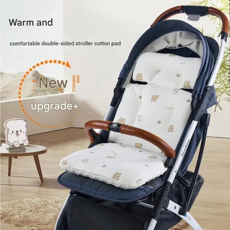 Strollers Liner with Printed Pattern Pushchair Mattress Chair Pad Baby Carriers Cushion Pad Infant Supply 15UB