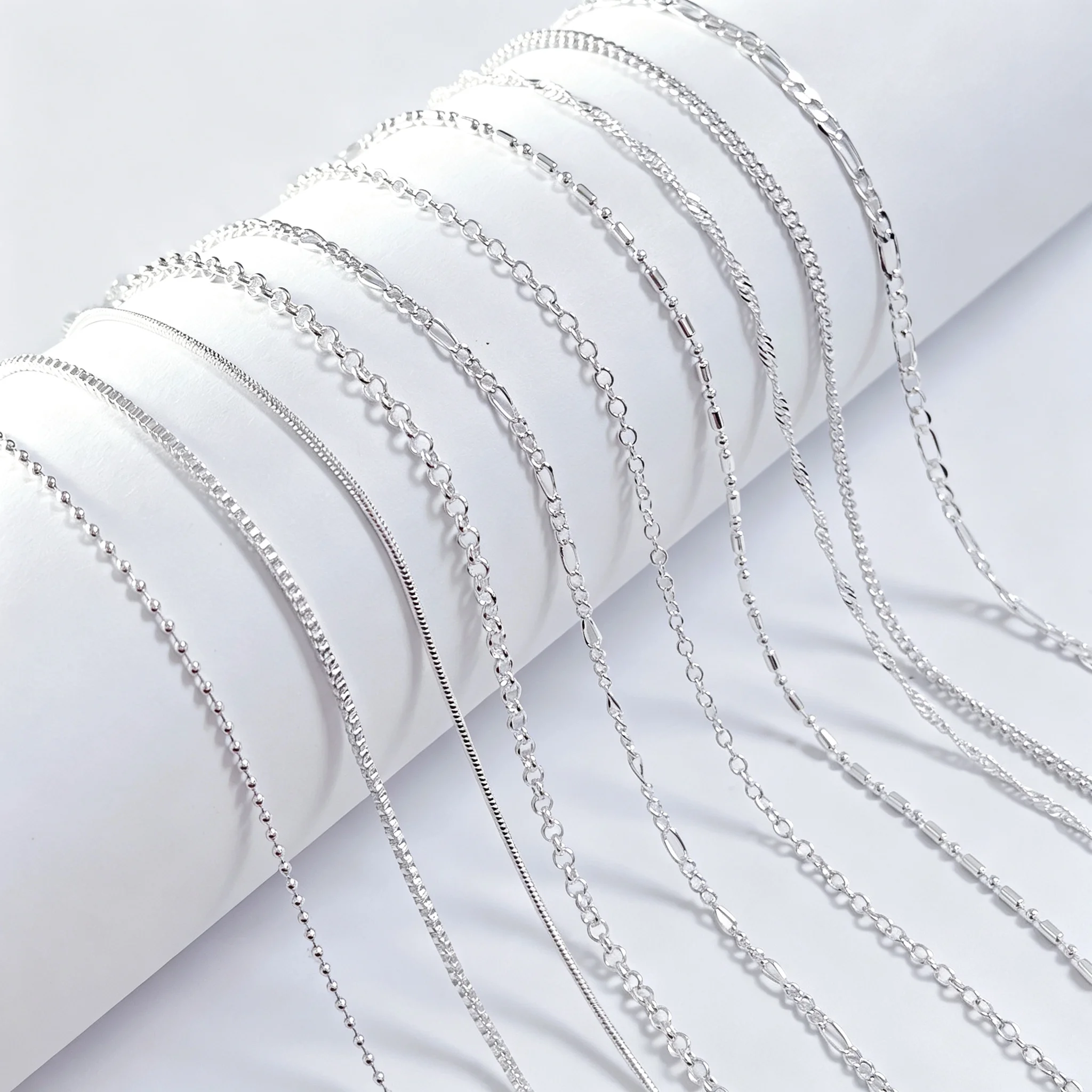 3PCS Jewelry Chains Necklace with Lobster Clasps fit Men Women Pendant 18/20/24/30 Inch