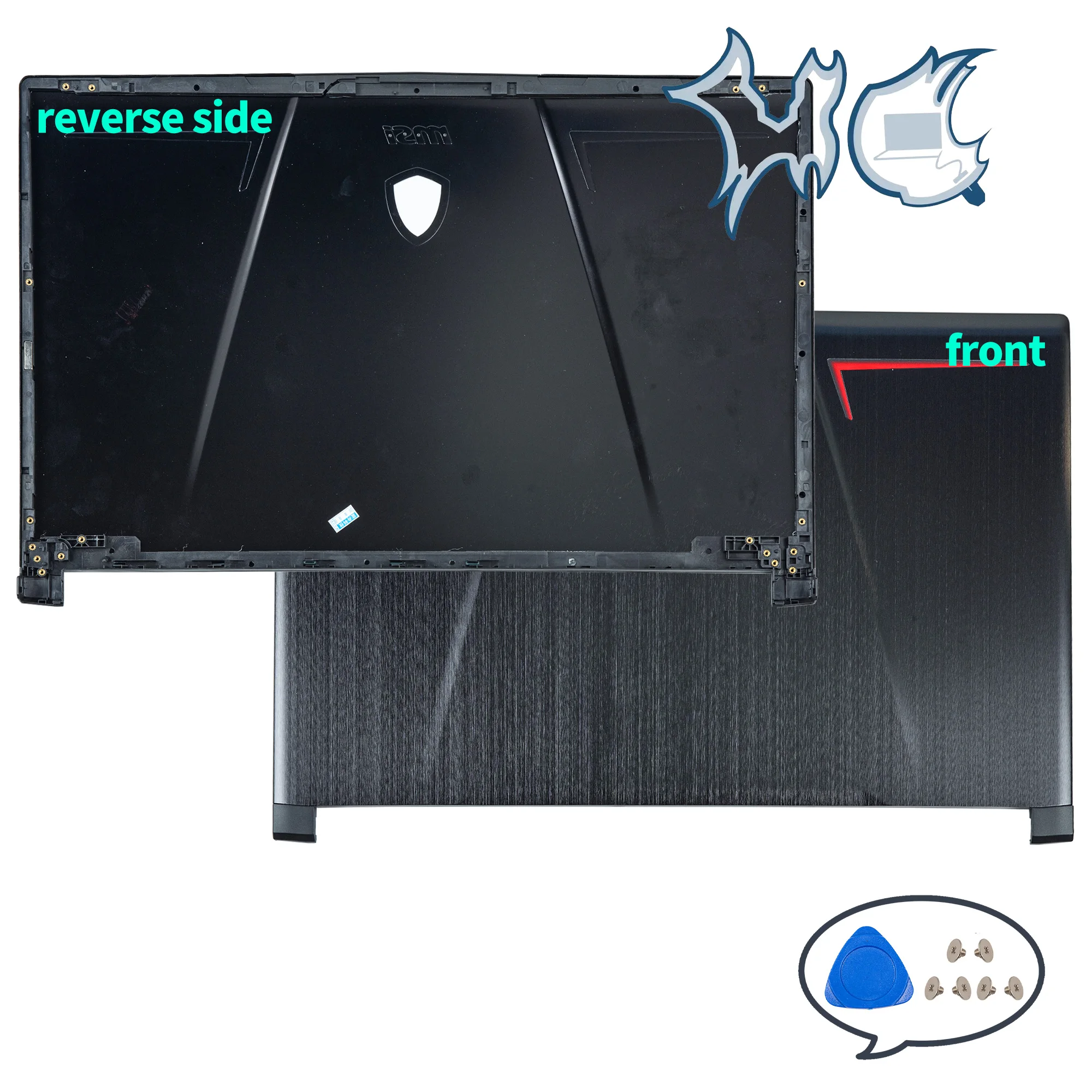 Laptop Screen Back Cover For GP73 GP73M MS-17C5 MS-17C6 Front Bezel Palmrest Bottom Hinges Hingcover Lid Replacement