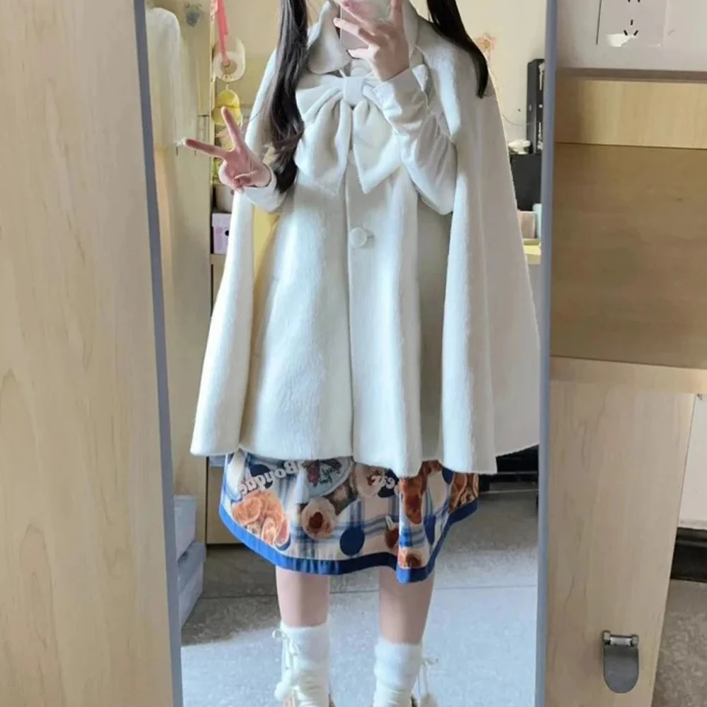 Lolita Dolce Harajuku Kawaii Giacca solida 2025 Ragazza Giacche Grunge oversize Donna Y2k Estetica monopetto Cappotti vintage