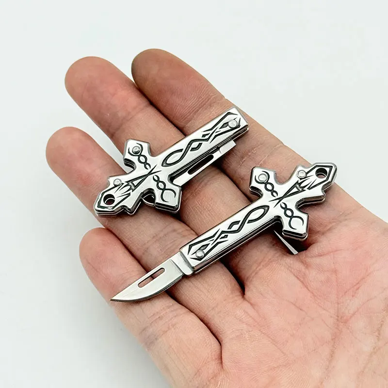 Portable Folding Multi-Functional Knife, Keychain Style, Pocket EDC Knife, Suitable for Various Daily Scenarios view 2
