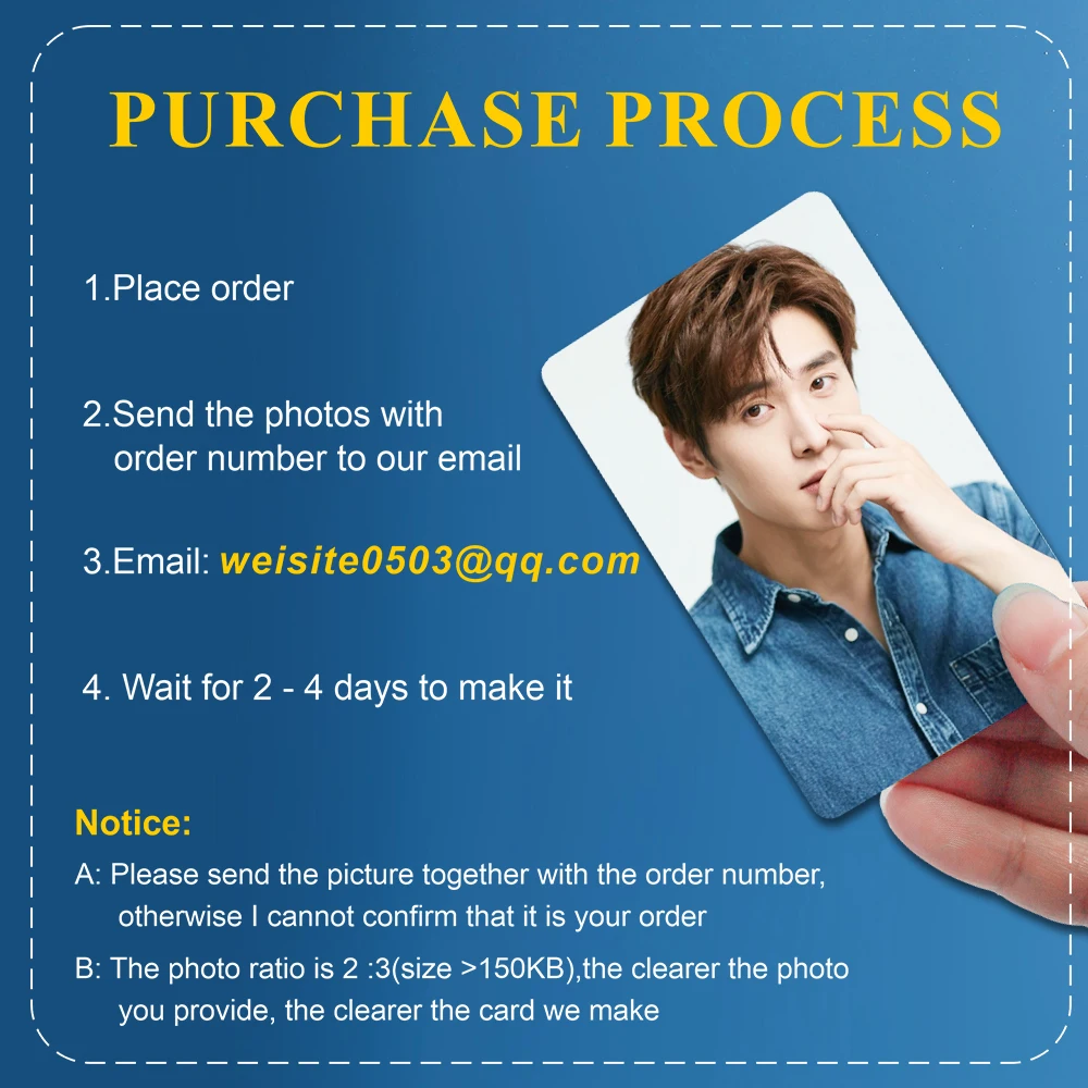 Custom Photocard Kpop PhotoCards Lomo Business Album Photo Kpop Cards Gift free design, QR Code，waterproof，Free design