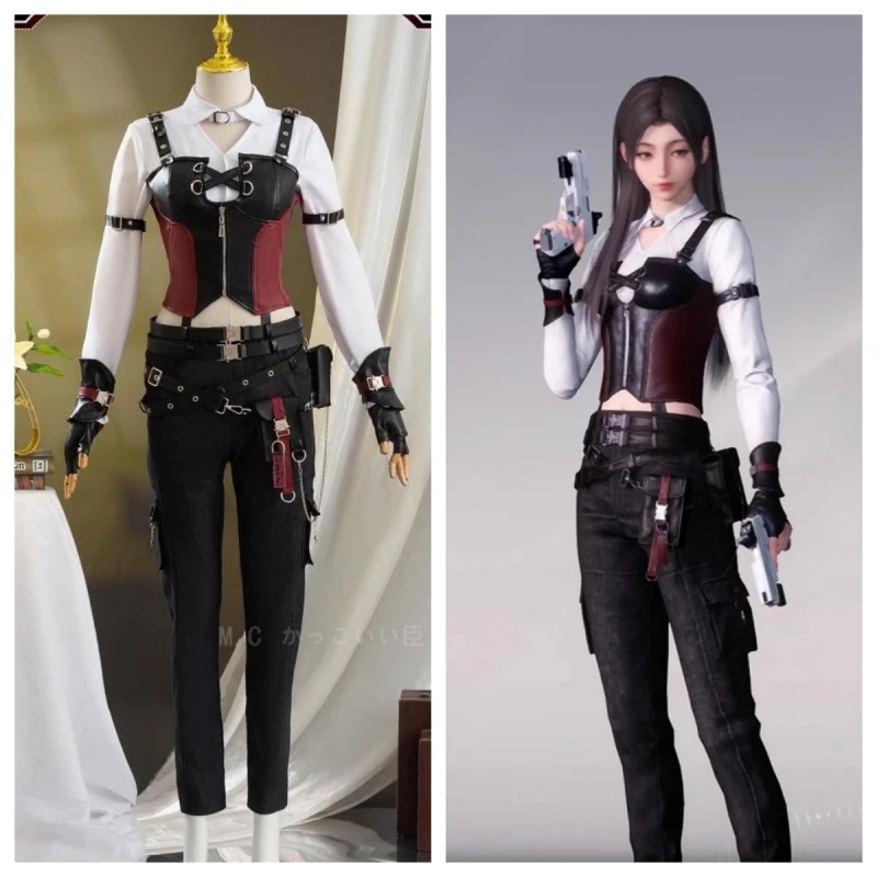 

Heroine Cosplay Love And Deepspace Game Suit Anime Women Cool Hunter Uniform Halloween Party Costumes Role Play Clothing Stock