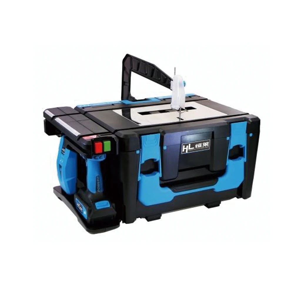 HENGLAI 2023 New product 8 in1 21V High Quality home use Cordless Tools Lithium-lon combo kits Operation console