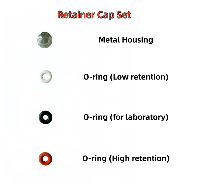 

Dental Implant O-ring Processing Retention Cap fits Hiossen/Osstem Ball Abutment