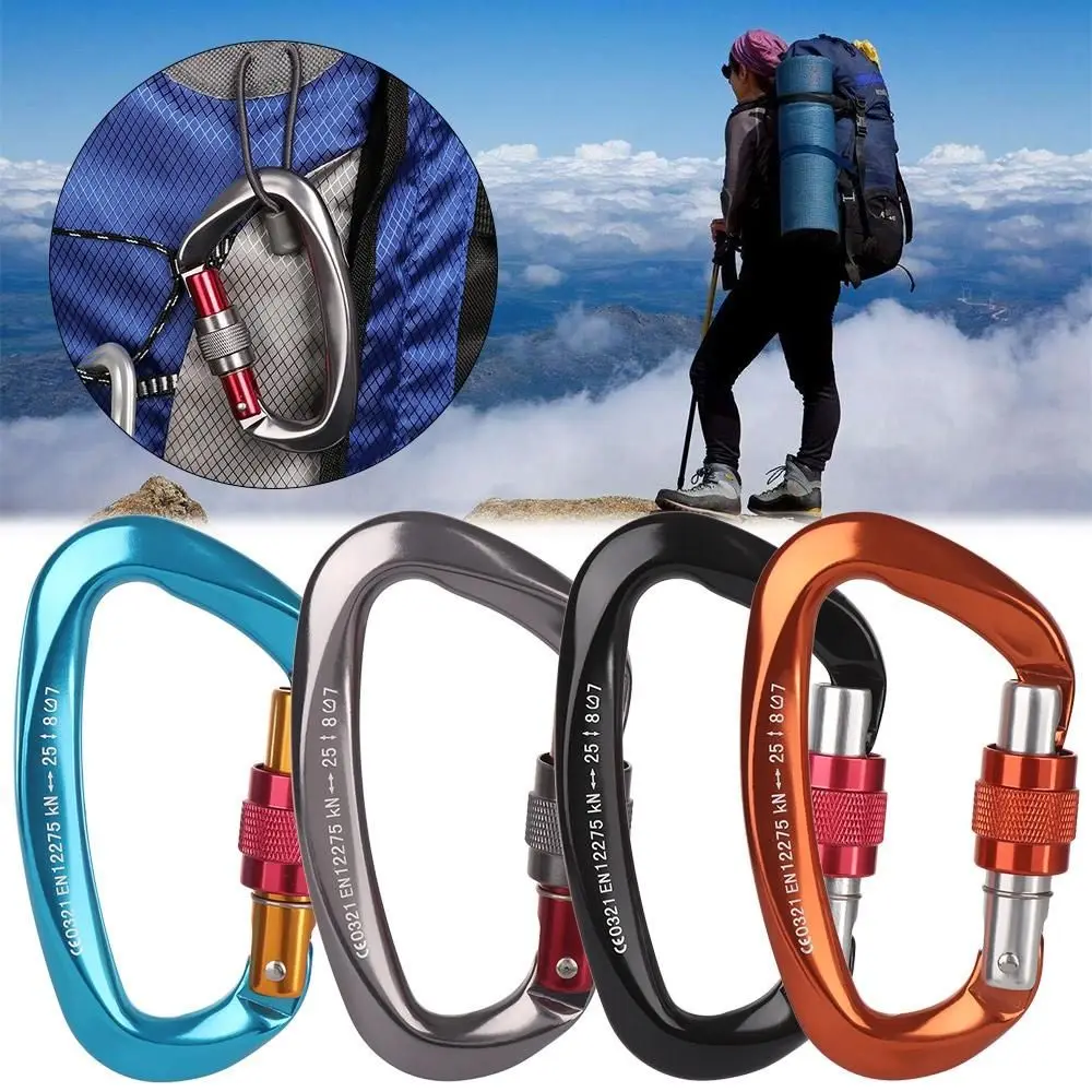 Quality Accessories Aluminum Professional Carabiner Climbing Key Hooks Mountaineering Protective Equipment Security Master Lock