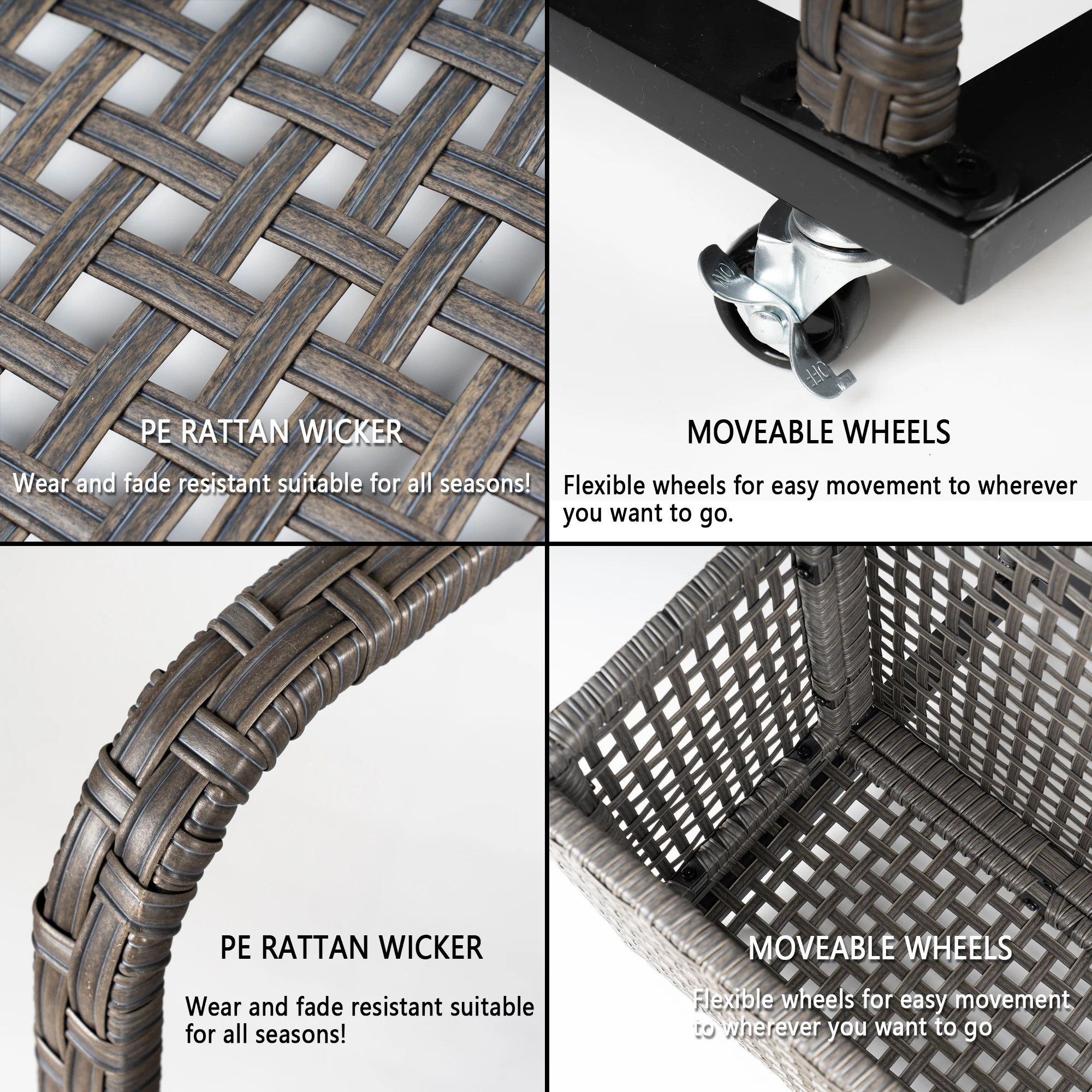 في الهواء الطلق حمام السباحة تعويم التخزين 43.3x22.5x28.7 بوصة فناء سلة التخزين المحمولة بركة العلبة بعجلات للعب كرة الشاطئ