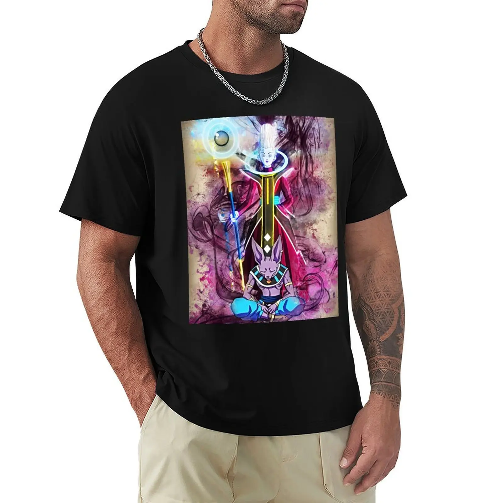 

beerus vs whis T-Shirt vintage t shirts korean fashion customs new gifts and t-shirts mens designer clothes