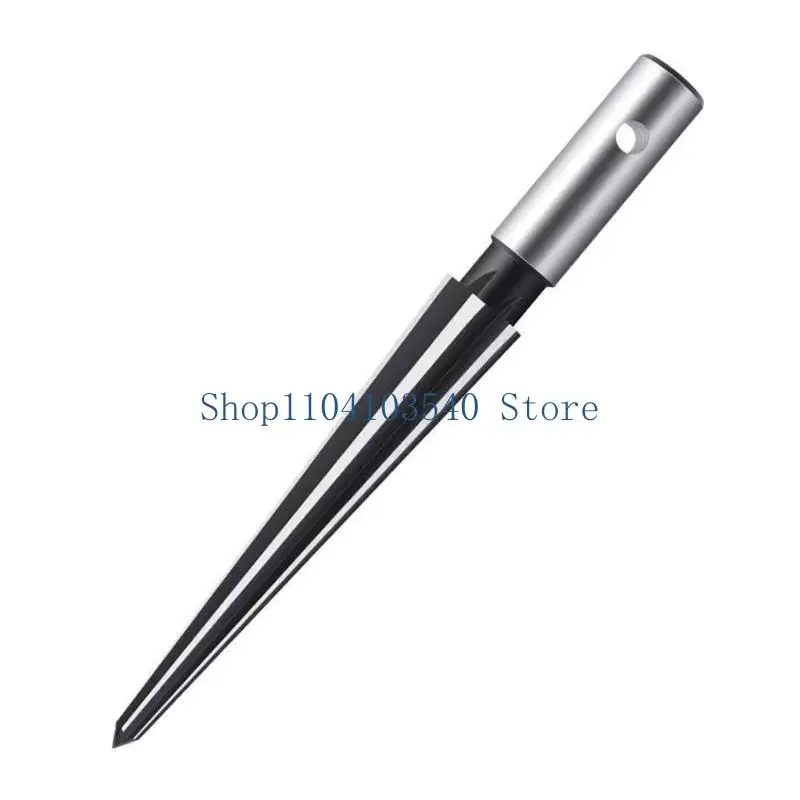 02DC Tapered Hole Reamer Round/Hexagonal Shank Chamfer Reaming Drilling Tool with T-Handle for Wood Metal Plastic Fabrication