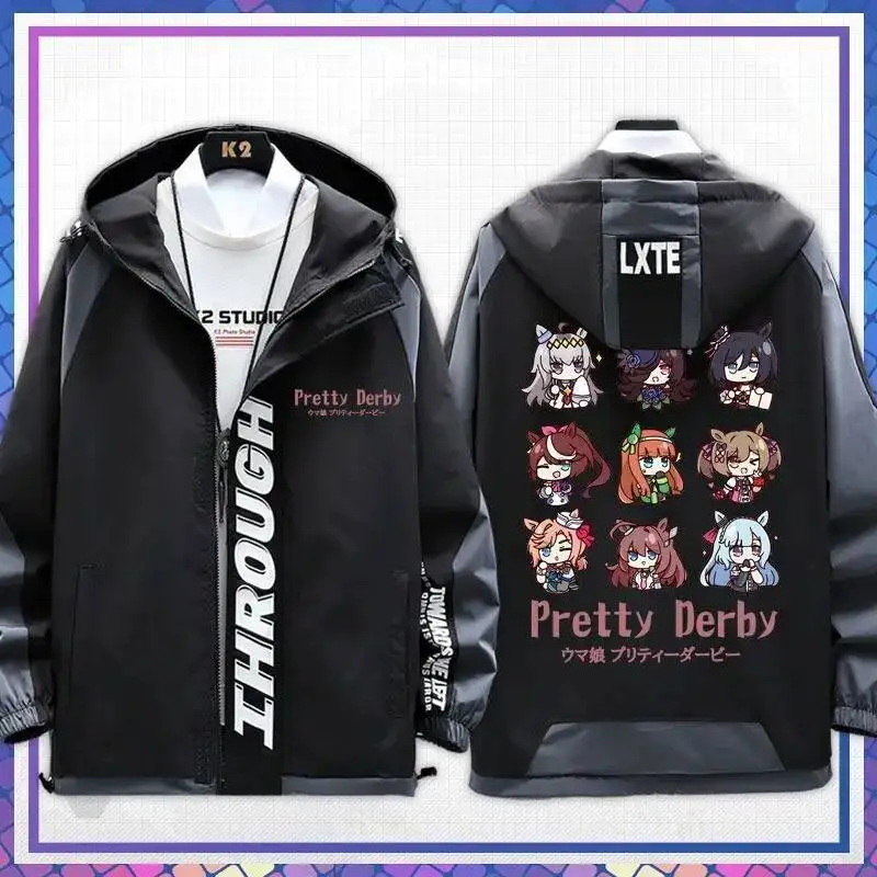 

Anime Acg Umamusume: Pretty Derby Oguri Cap Hooded Hoodie Cosplay Costume Autumn Winter Men Women Coat