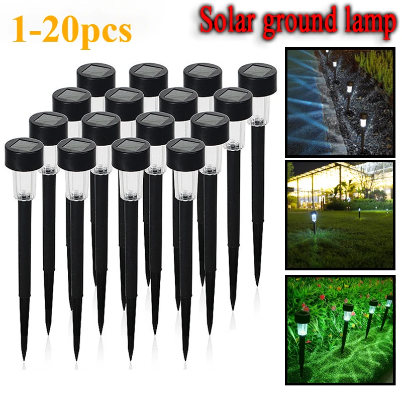 Solar Garden Light Outdoor Solar Powered Lamp Lanter Waterproof Landscape Lighting for Pathway Patio Yard Lawn Decoration Hot