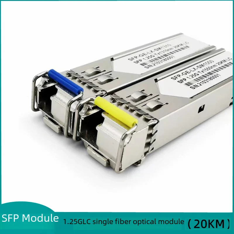 1.25g Single Mode Single Fiber Sfp Lc Module Fiber Optic Receiver Transmitter Switch Module 20km Optic Equipment