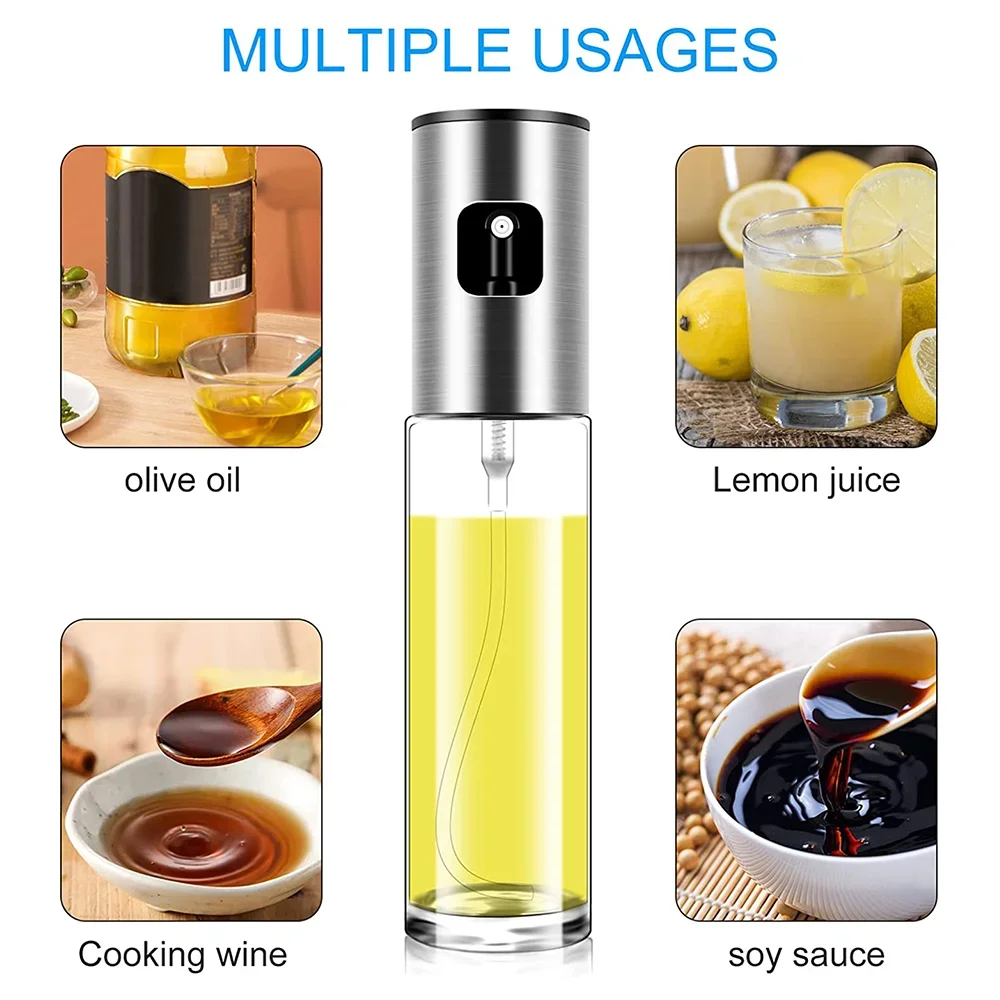 Barbecue Glass Mixing Condiment Bottle Vinegar Soy Sauce Spray Oiler Seasoning Condiment Bottle kitchen set Oil Dispenser image 3