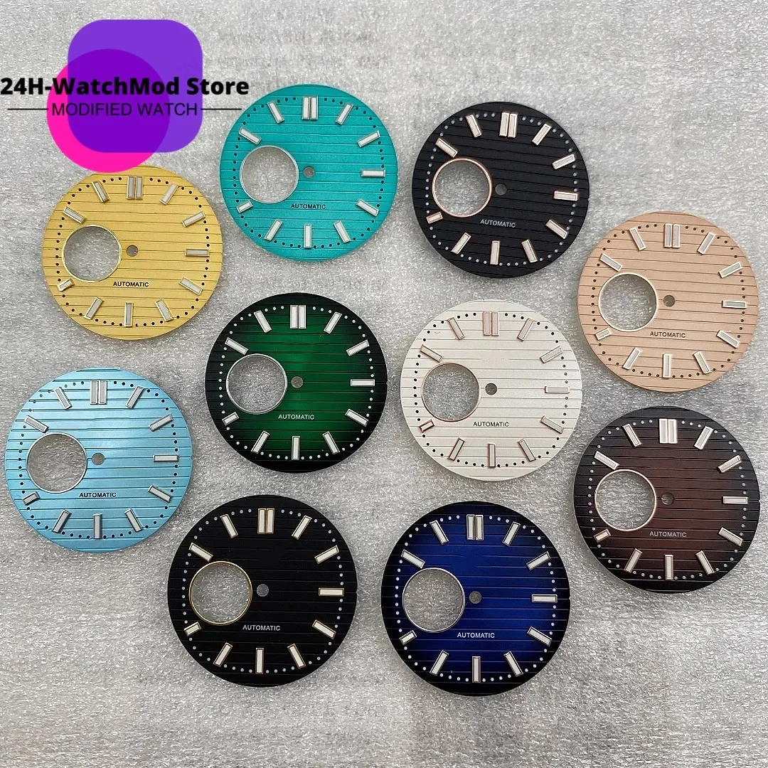 

NH38 dial, NH35 hollowed out surface, Nautilus dial, strong green luminous surface, suitable for 30.5mm dial