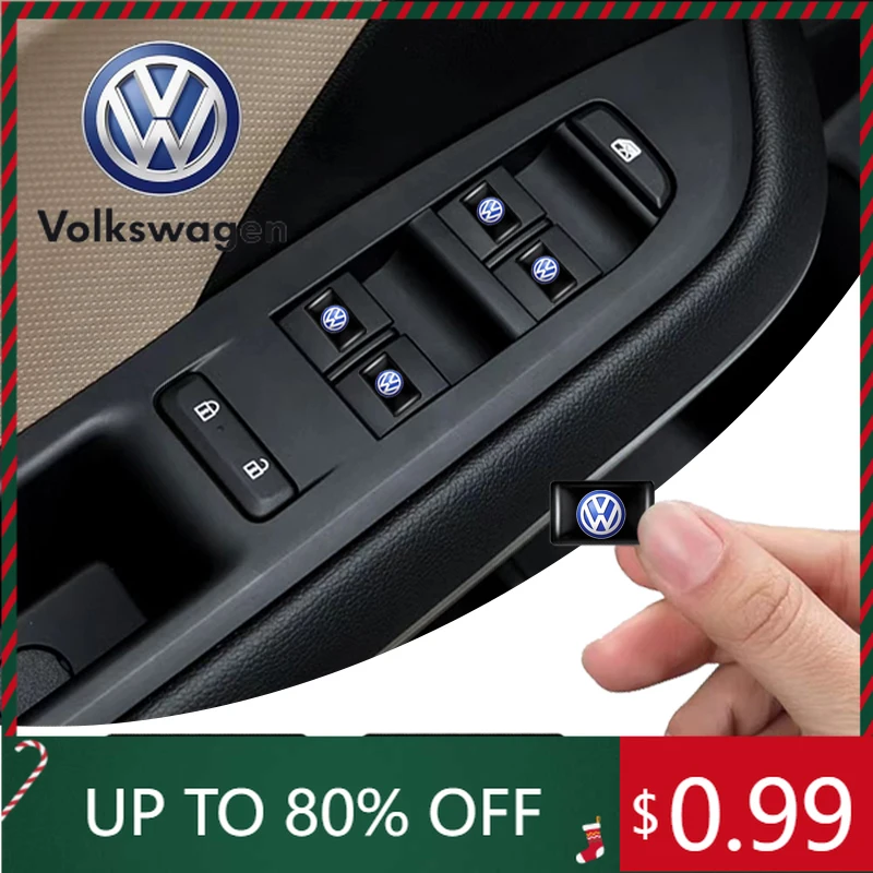 

Для VW Volkswagen Jetta MK5 Golf 4/10 шт. наклейка для салона автомобиля, авто эмблема, Стайлинг, украшение для Volkswagen Passat Golf Tiguan J