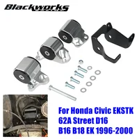 1 Juego de Kit de soporte de motor de modificación de coche, montaje de intercambio de motor de 2 pernos para Honda Civic EKSTK 62A Street D16 B16 B18 EK 1996-2000