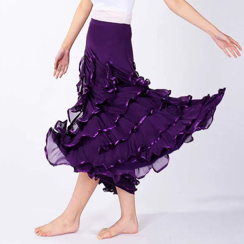 720 New Flamenco Dance Costume Skirt Ballroom Long dress Ladies Waltz Modern Standard Tango Dancewear Outfits Performance dress