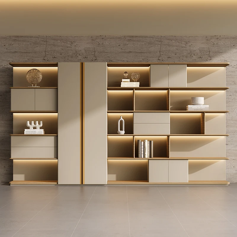 

Напольный шкаф для хранения данных, офисный шкаф для хранения данных, книжная полка для фона босса, минималистичный современный офисный шкаф, хранилище