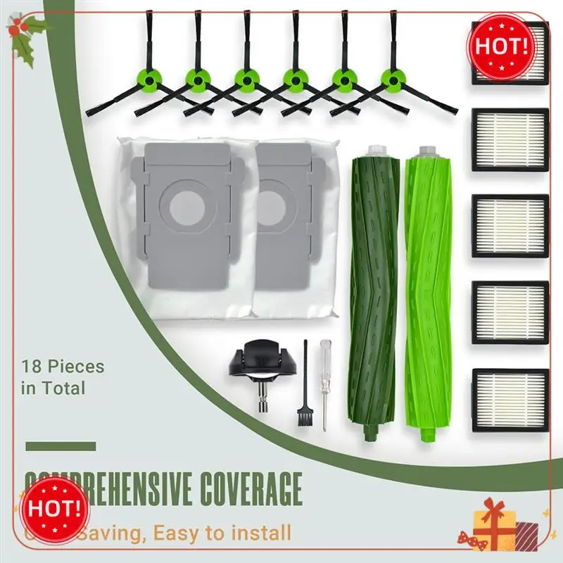 Escova de aspirador de pó de substituição able para irobotroomba i6 + i7 i7 + i8 i8 i8 + j7/plus e5 e6 e7 i e & j série acessório