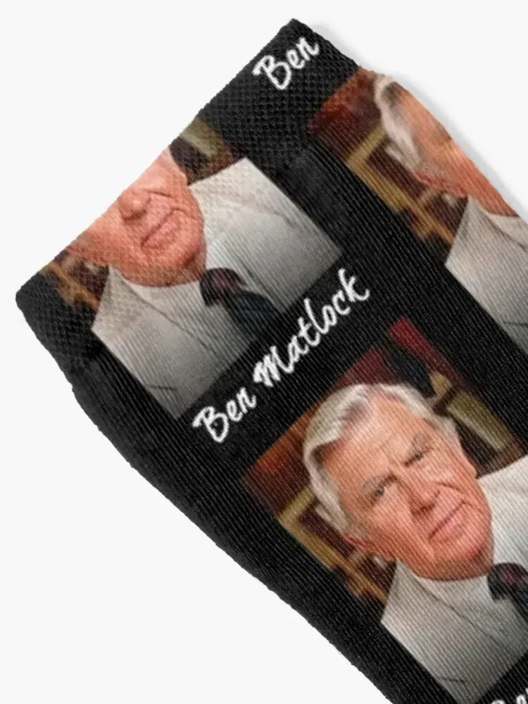 Ben Matlock Funny Tv Lawyer Drama White Retro Vintage 80'S Sitcom Matlock Socks sports stockings retro Male Socks Women's