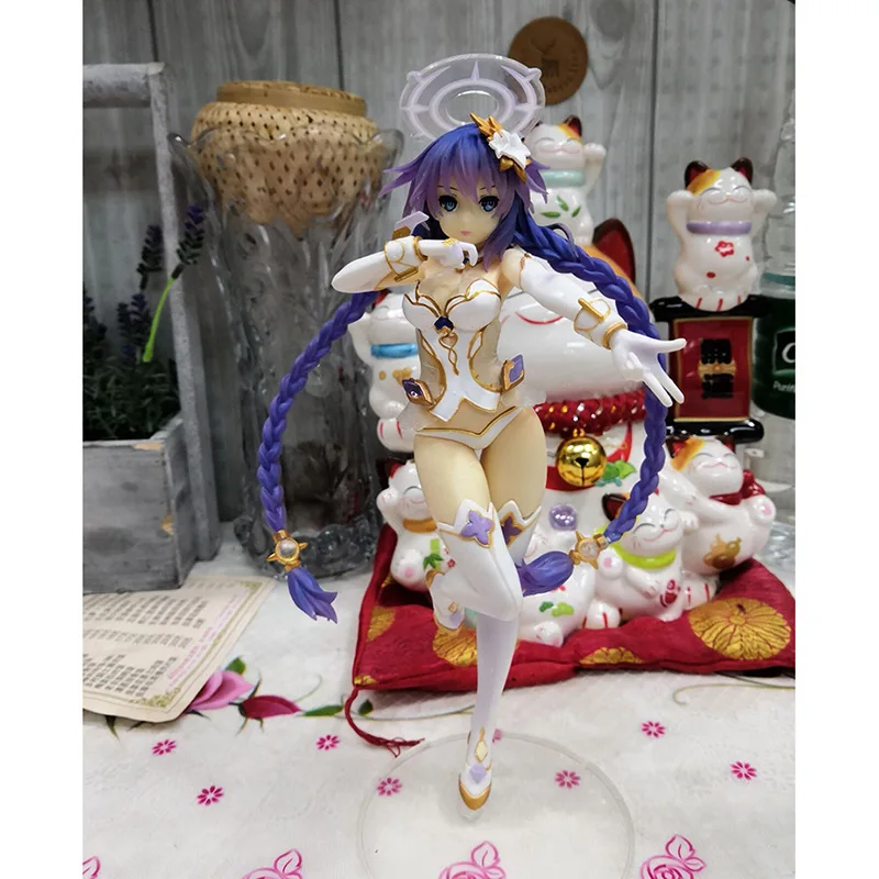 NEW hot 25cm Hyperdimension Neptunia Purple Heart Neptune action figure toys collector Christmas gift doll with box