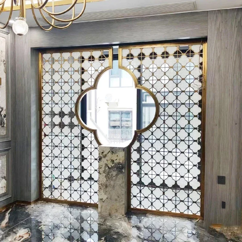 

Hot sales Cloison séparation style chinois pour salon, panneau séparation combiné, séparateur pièce, panneau mural