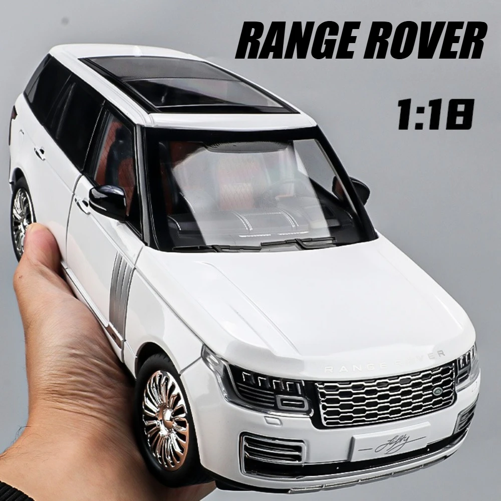 

Большой 1:18 Land Rover Range Rover LC300 Модель автомобиля Игрушечный музыкальный свет Амортизирующий внедорожник Металлические литые модели Рождественский подарок
