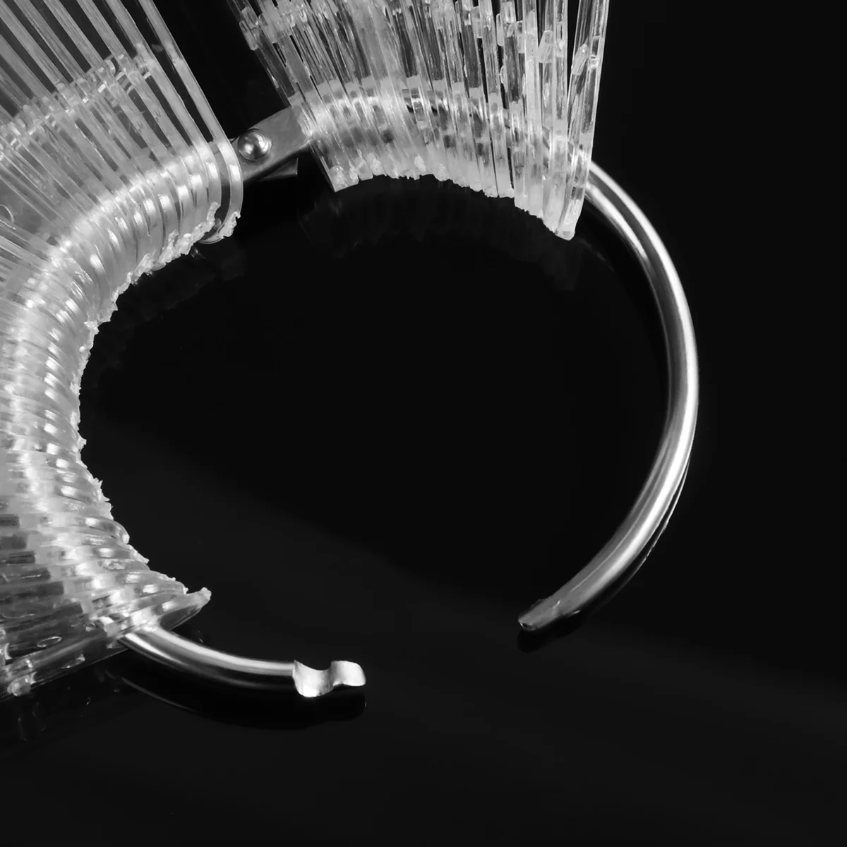 50 Uds. De palo de Color para decoración de uñas, pantalla de ventilador, Clip de recomenido fácil de quitar, extensión de puntas naturales, tabla de esmalte de práctica acrílica de Gel