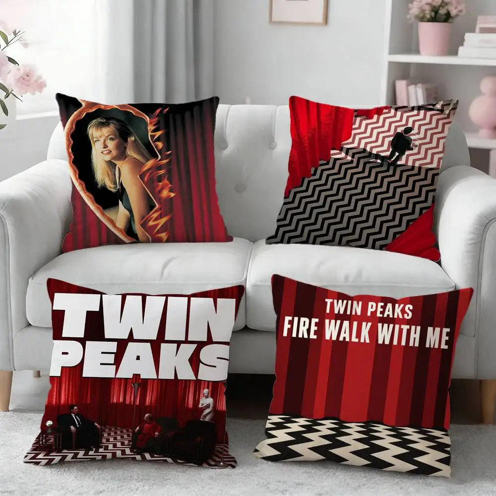 T-Twin Peaks Pillow Case for Sofa Living Room Home office Decor Protective Cover