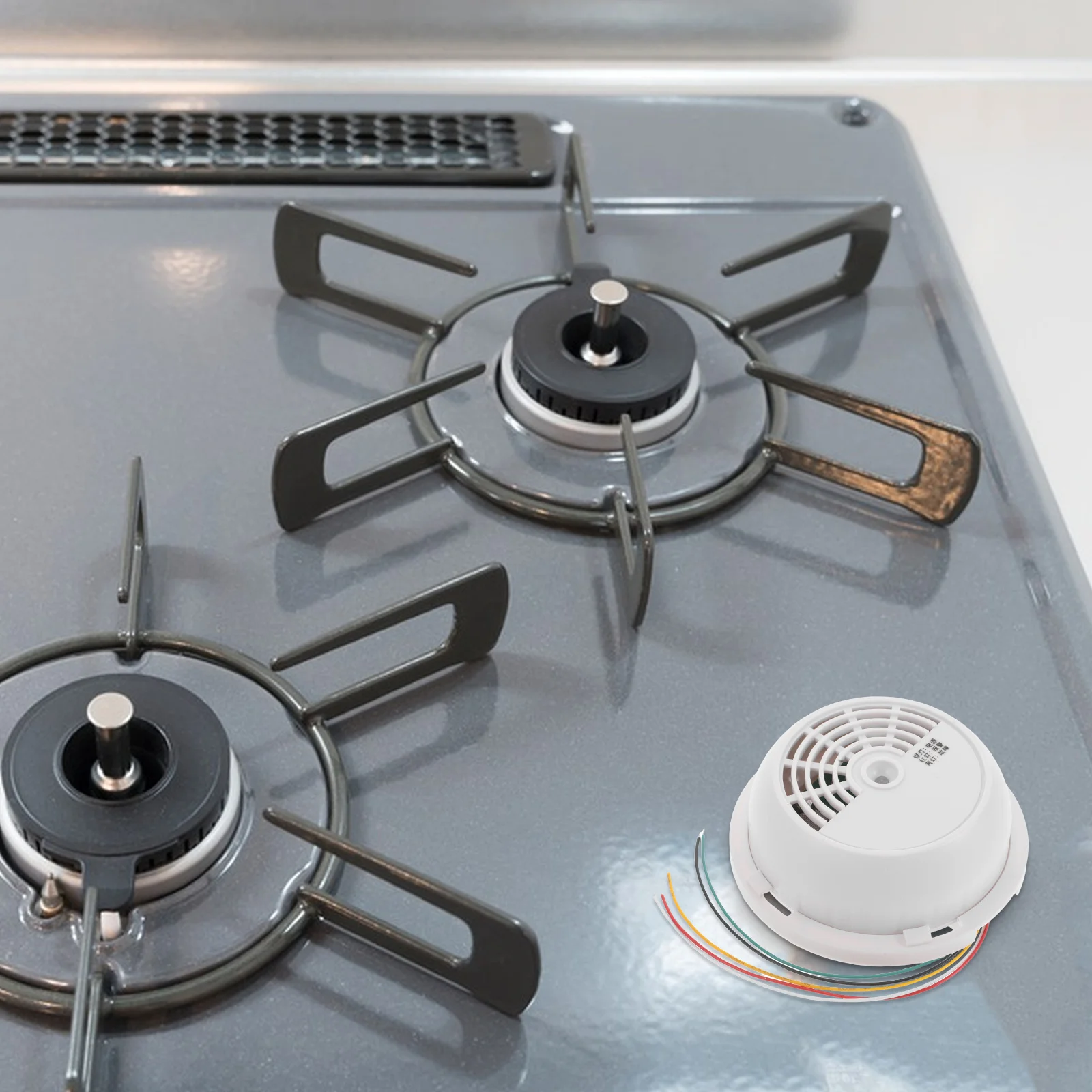 Sensor de detecção de vazamento doméstico para cozinha, gás propano natural, design compacto, alerta de prevenção de perigo