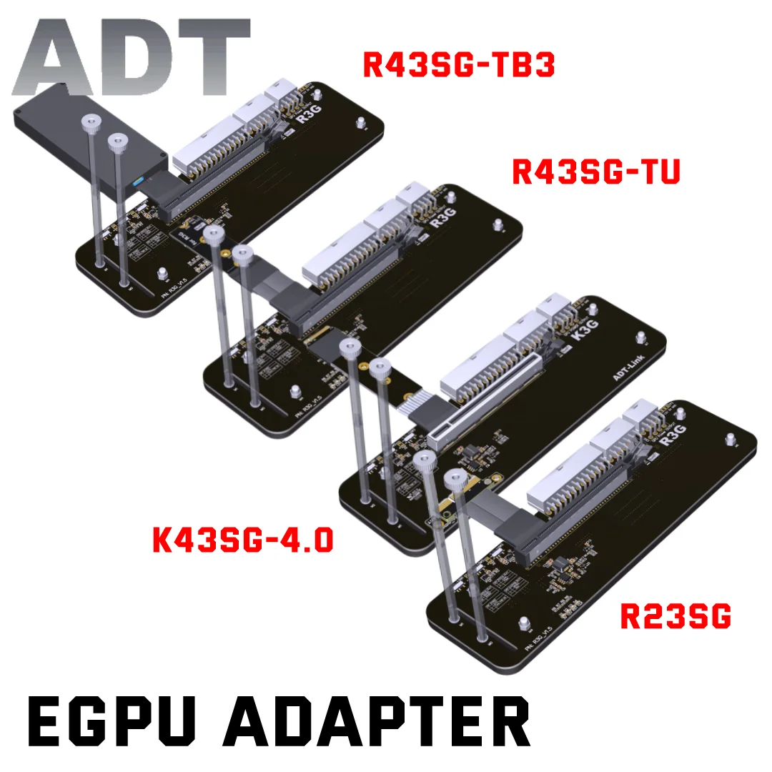 

ADT PCI-e x4 / M.2 NVMe M Key Edge To PCIe 3.0 4.0 X16 GPU Extension Cable PCI-E 16x EGPU Adapter for NUC/ITX/STX/Notebook PC