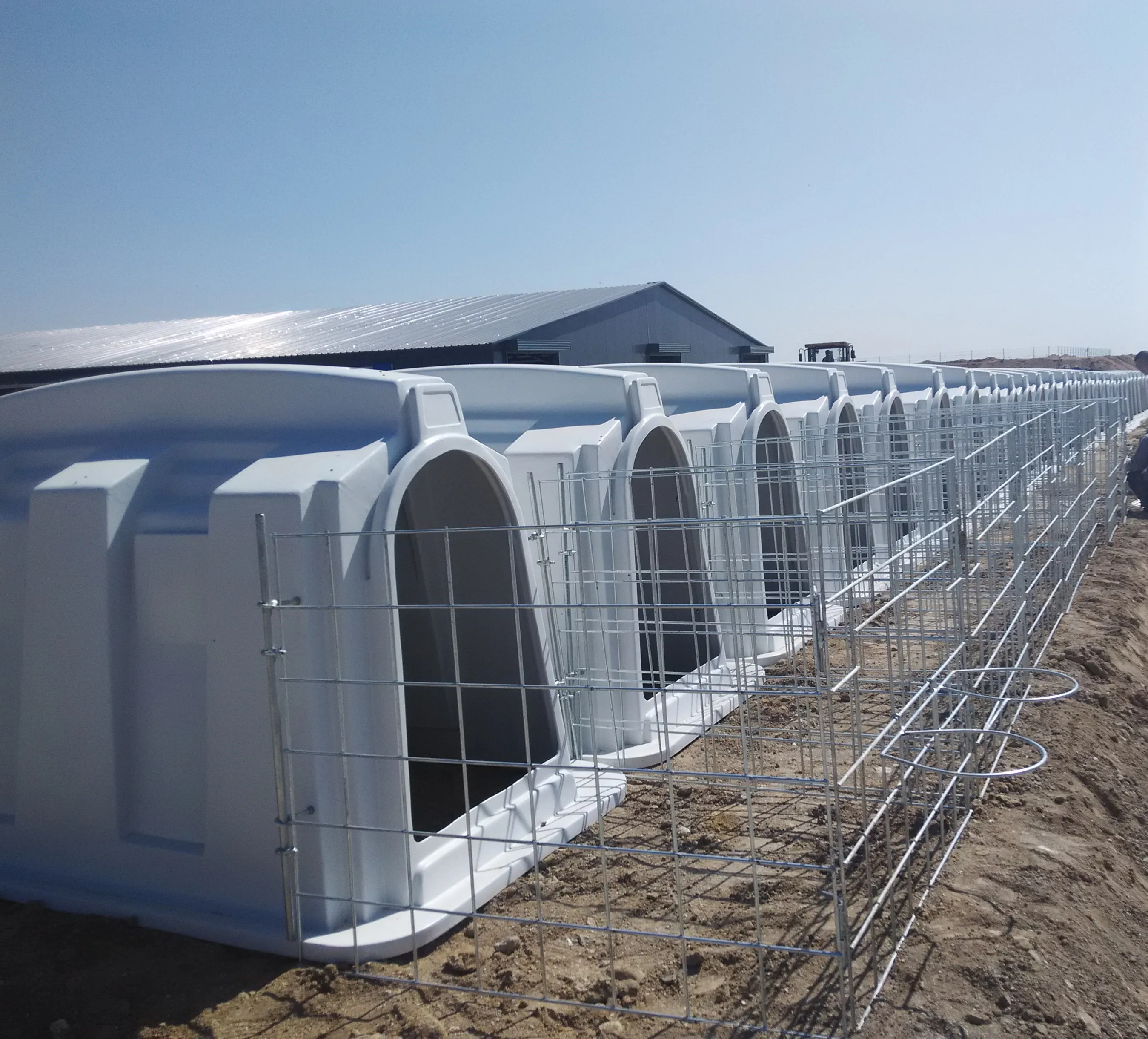 Best Selling Durable Using Frp Easy To Clean Calf Hutch Dairy Farm Equipment