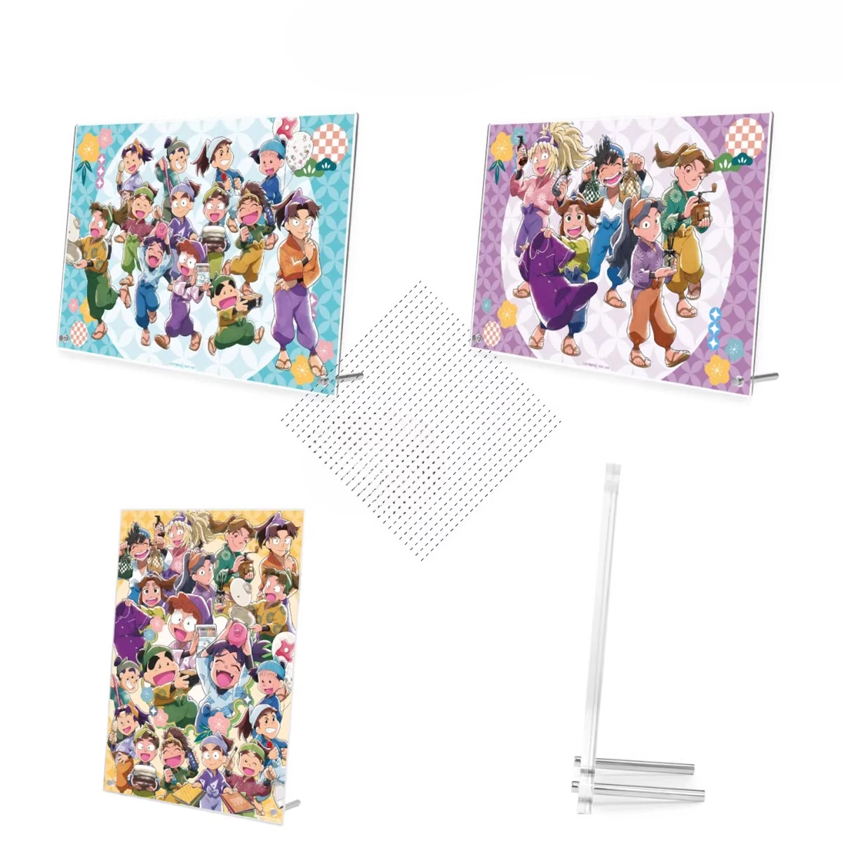 

Anime Kihachiro Ayabe Shinbei Fukutomi Settsu no Kirimaru Rantaro Inadera Acrylic Stand Doll Figure Model Cosplay Toy for Gift
