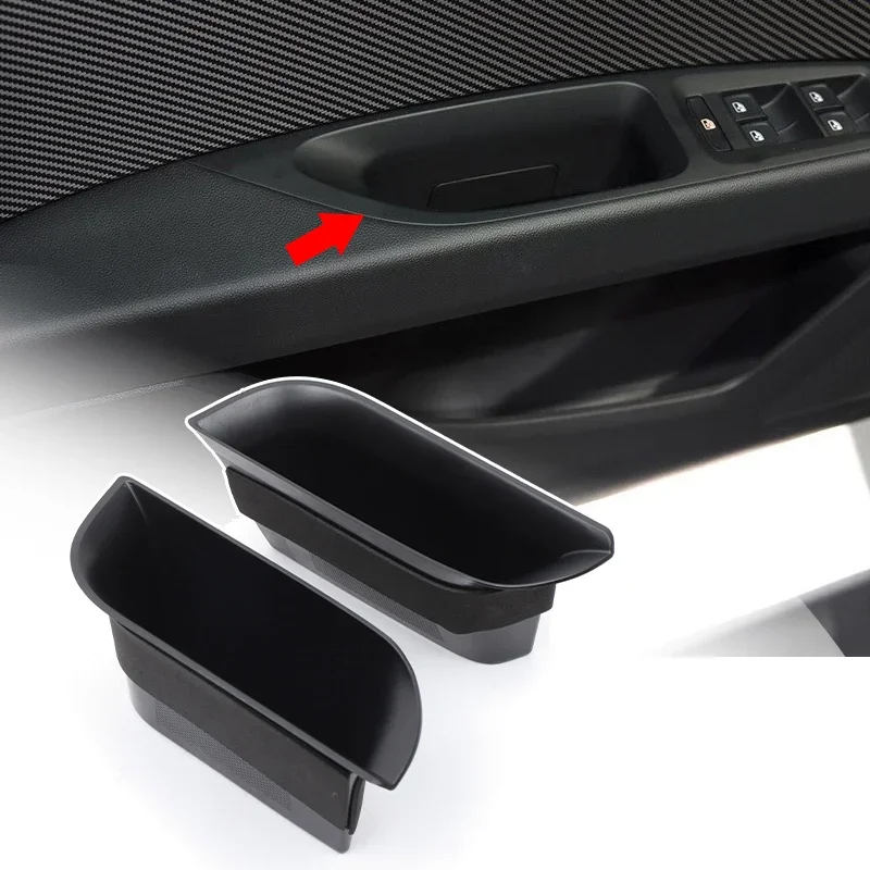 

for Seat Leon MK2 2008 2009 2010 2011 2012 Car Front Door Handrail Sort Out Storage Box Auto Interior Accessories
