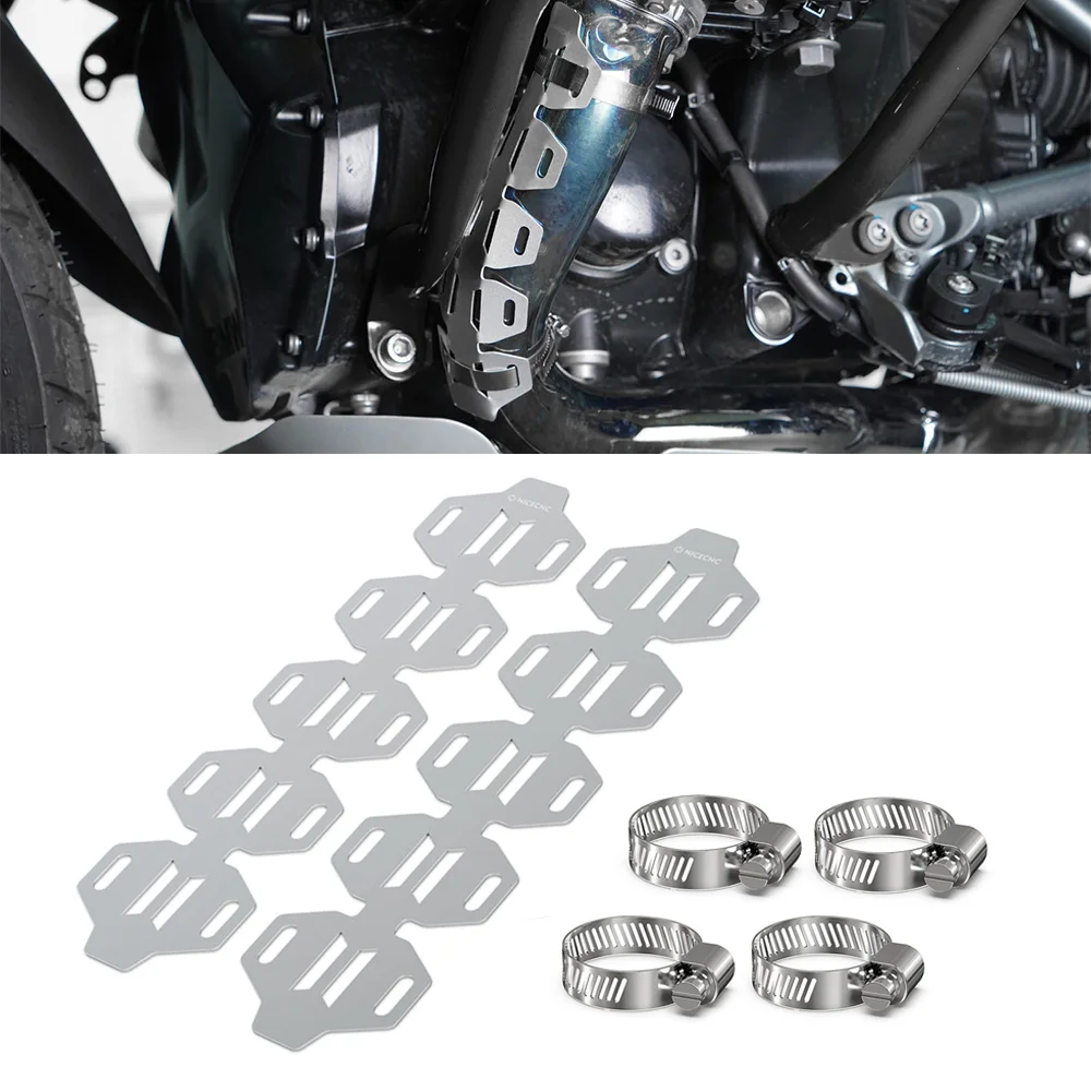 

For BMW R1250GS R 1250 GS GSA R RS RT 2018-2023 40-63MM Exhaust Head Pipe Guard Muffler Pipe Cover Fit 2018 2019 2020 2021 2022
