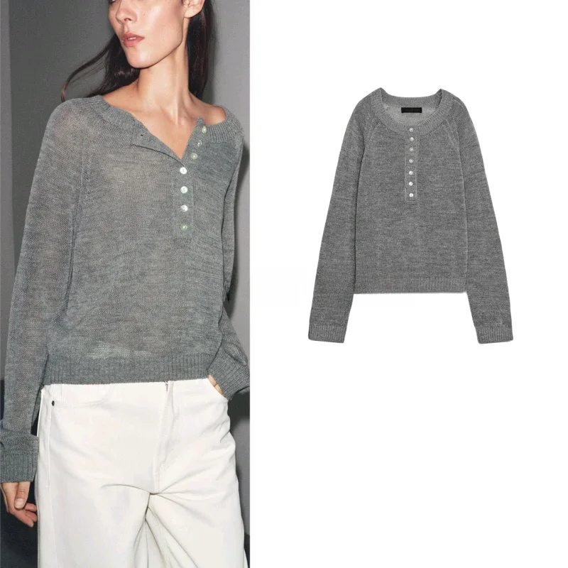 

Осенний новый женский вязаный свитер Long Sve Turtlene Baking Sle Gathering Faion Slim Fit из полиэфирного волокна