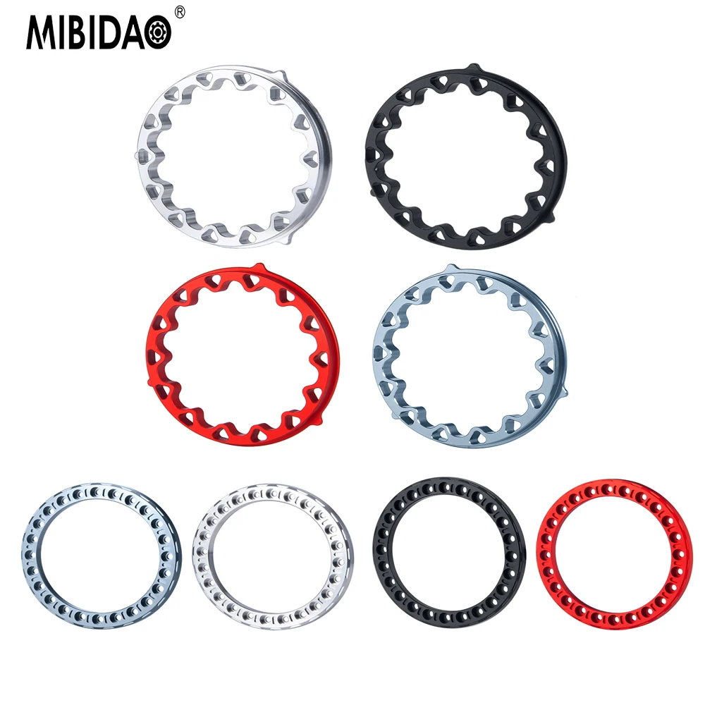 MIBIDAO 8PCS Aluminum Wheel Outer Beadlock Ring for 1.9\