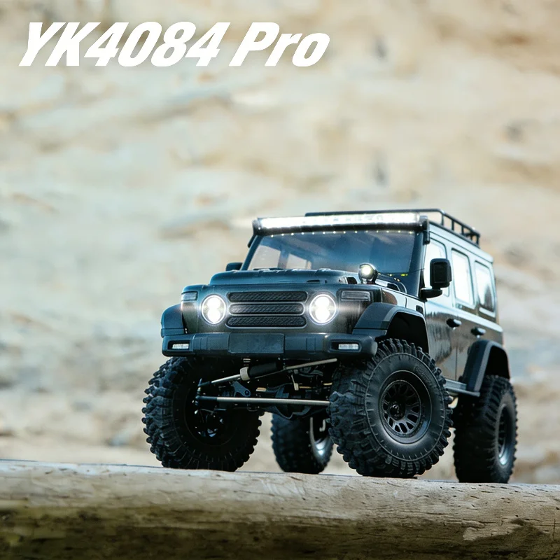 

New YK4084 Pro 1/8 212 Electric Brushless 4WD RC Crawler Differential Lock LED Lights Portal Axles Off Road High-Low Speed Car