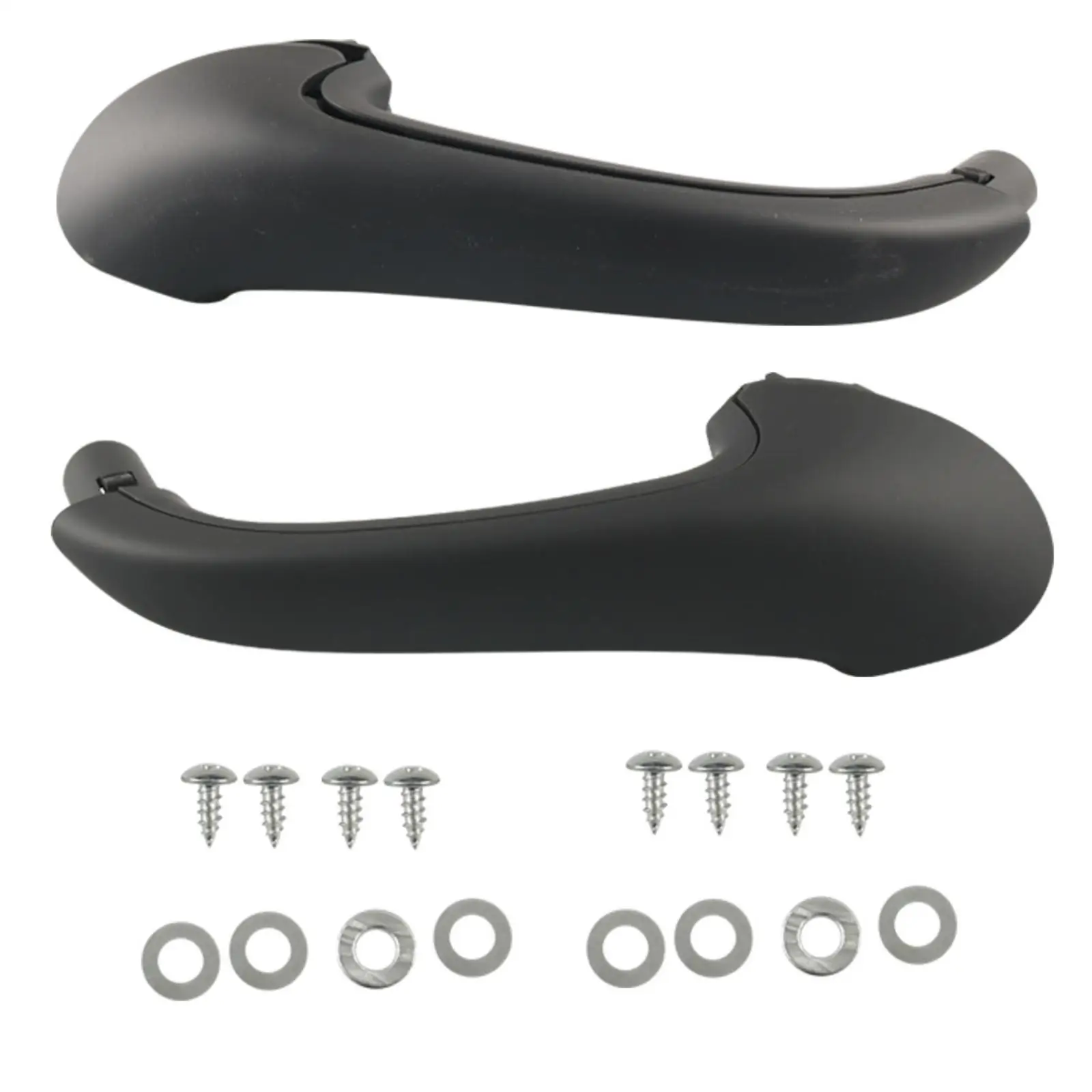 2 Pieces Inner Door Handle Matte Black Replacement Grab Handle Door Opener OEM-Style for DIYers