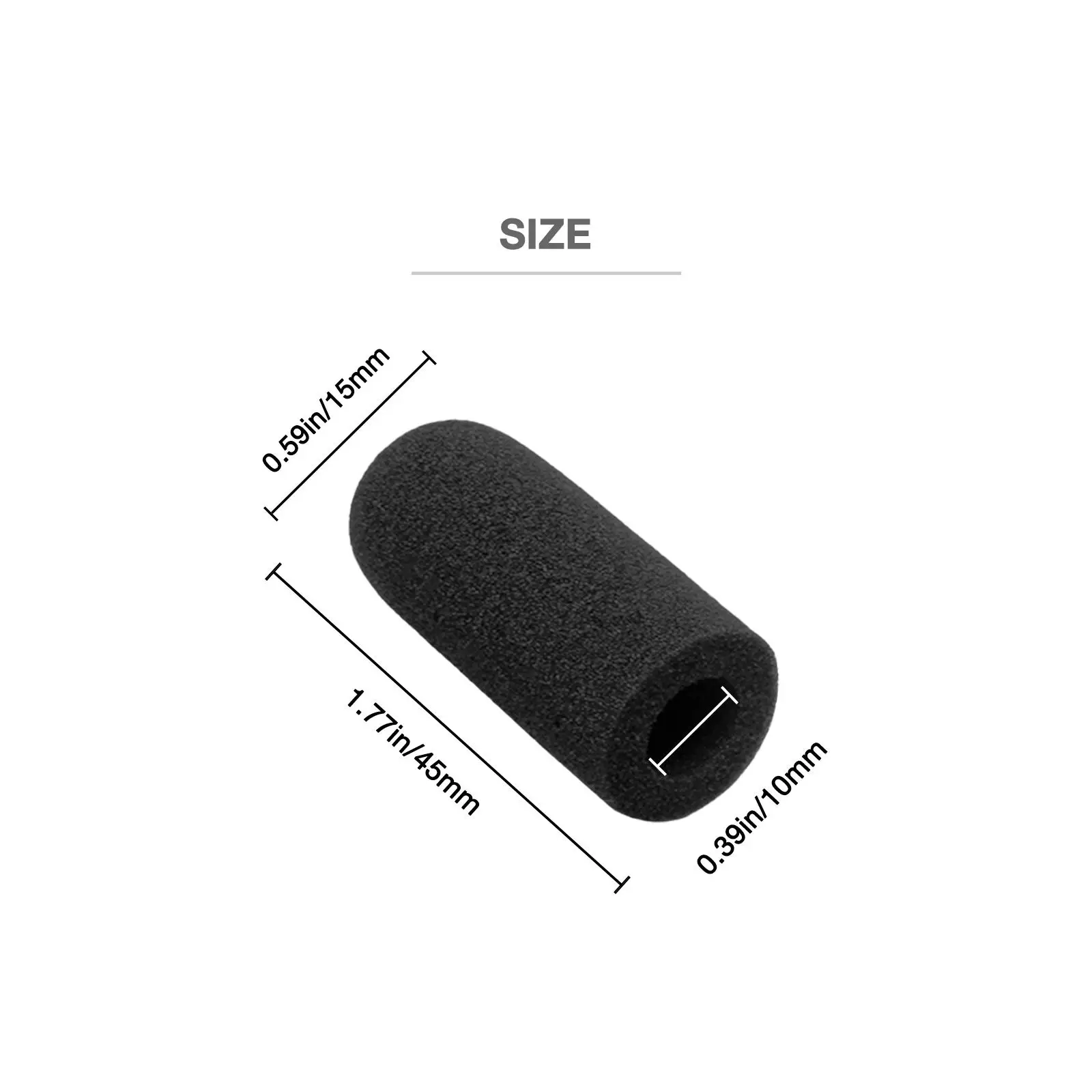 Replacement 3 Foam Mic Covers For David Clark H10-13.4, DC One-X, PRO-X2, DC-Pro X, H10, H20, M-7/M-4/M-5/M-77/DC-87 Headsets