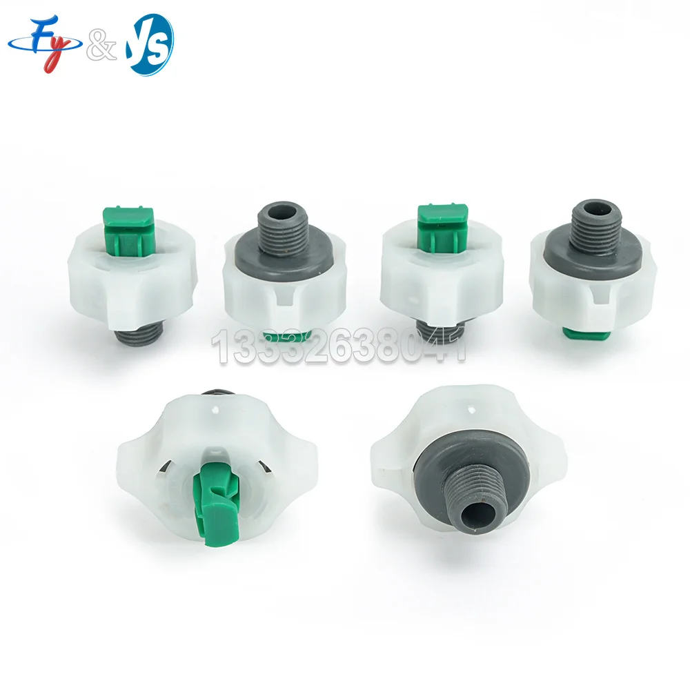 Discount Wide Angle Fan Type Plastic Nozzle Quick-release Spray Head Injection Pressurized Washer Chemical Resistant Wash Clean