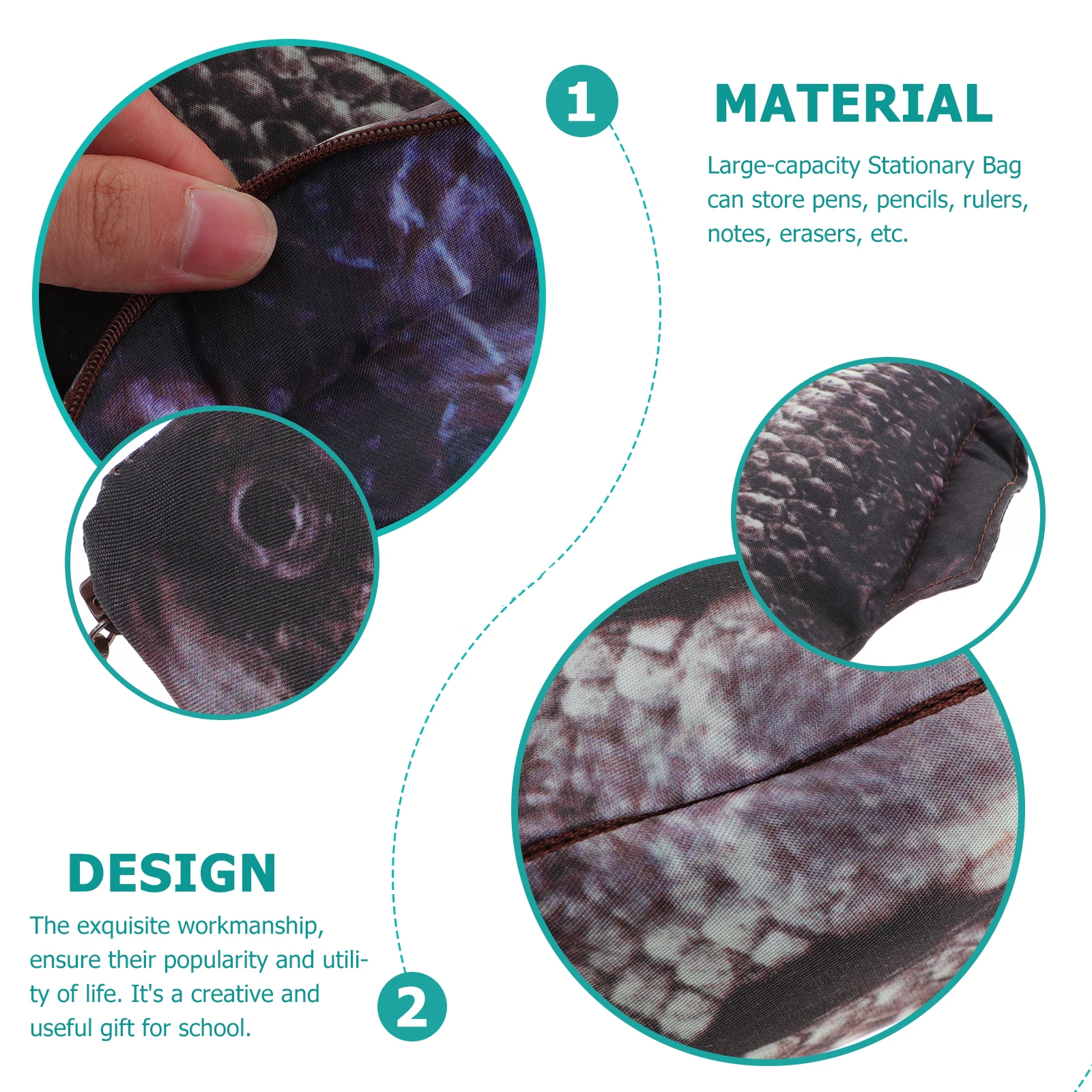 

Fish Shape Pencil Bag Large Capacity Stationery Organizer For Students Pen Storage Pouch Creative School Supplies