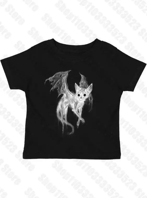Camisetas Y2k Harajuku con estampado de letras Kawaii para bebé, Tops cortos para niña electrónica, ropa de calle gótica, camisetas de manga corta, ropa Y2K