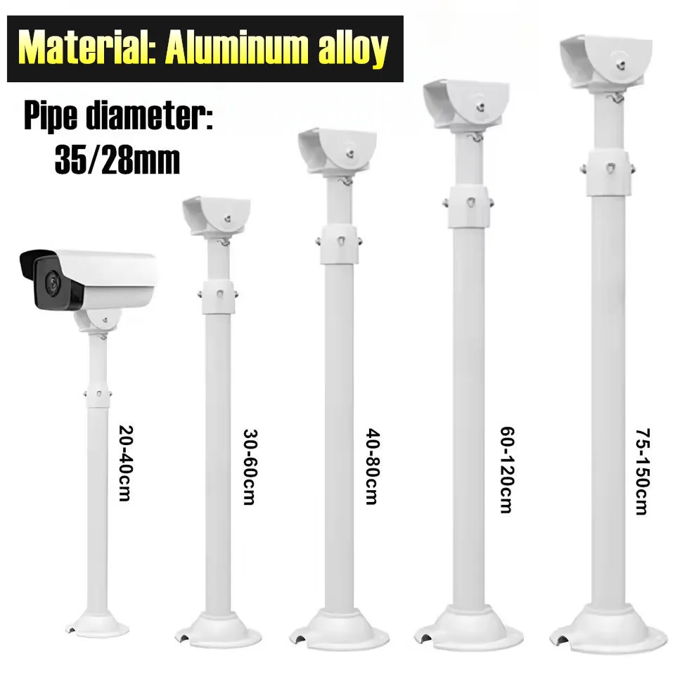 I Type Security CCTV Camera Ceiling Mounting Bracket Telescopic Adjustable Surveillance Bullet Camera Vertical Mount Support