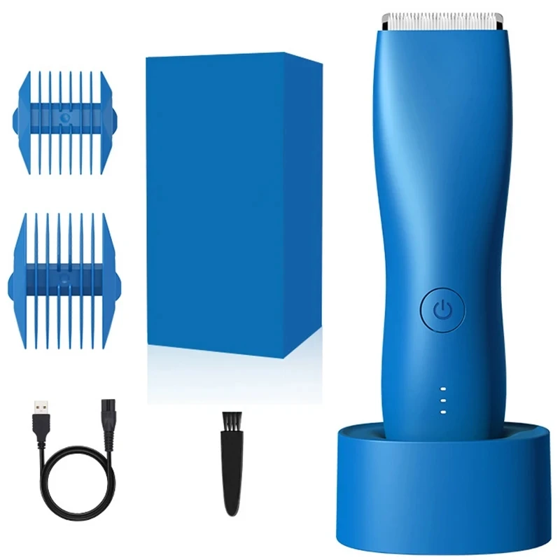 

Body Hair Trimmer Shaver for Men Ball Trimmer for Groin Pubic Replaceable Ceramic Blade Groomer Electric Razor Waterproof Clippe