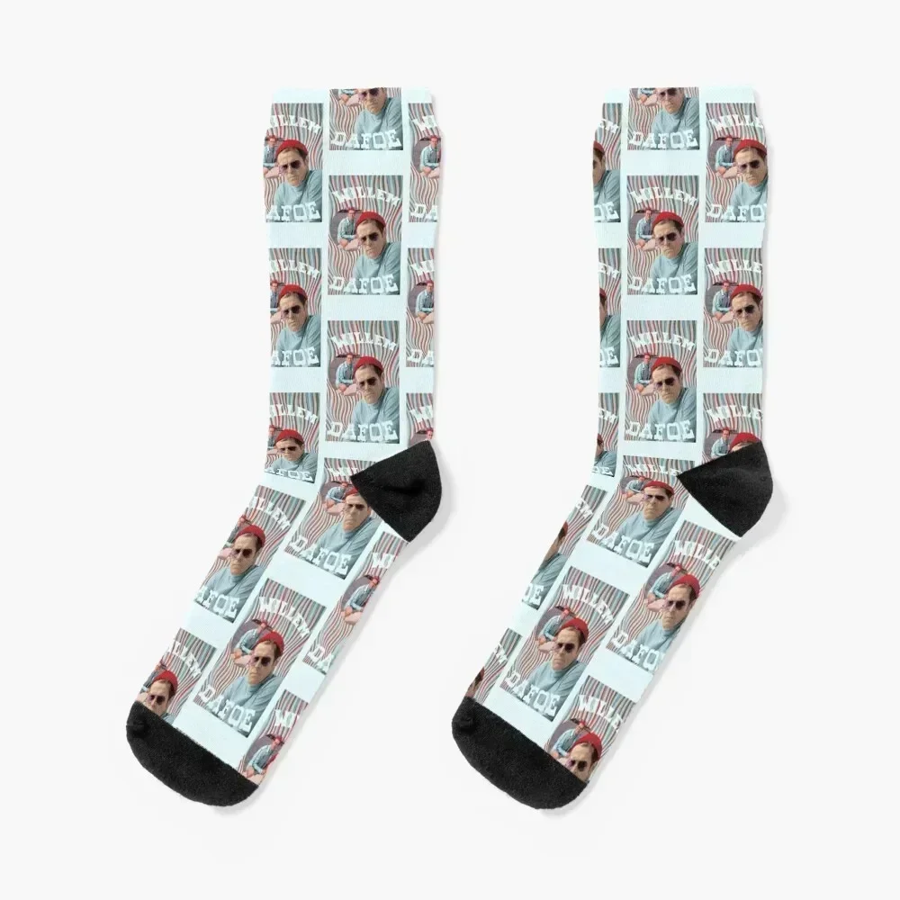 Vintage Bootleg Willem Dafoe Set Socken transparente Wintergeschenke Cartoon warme Wintersocken für Männer Frauen