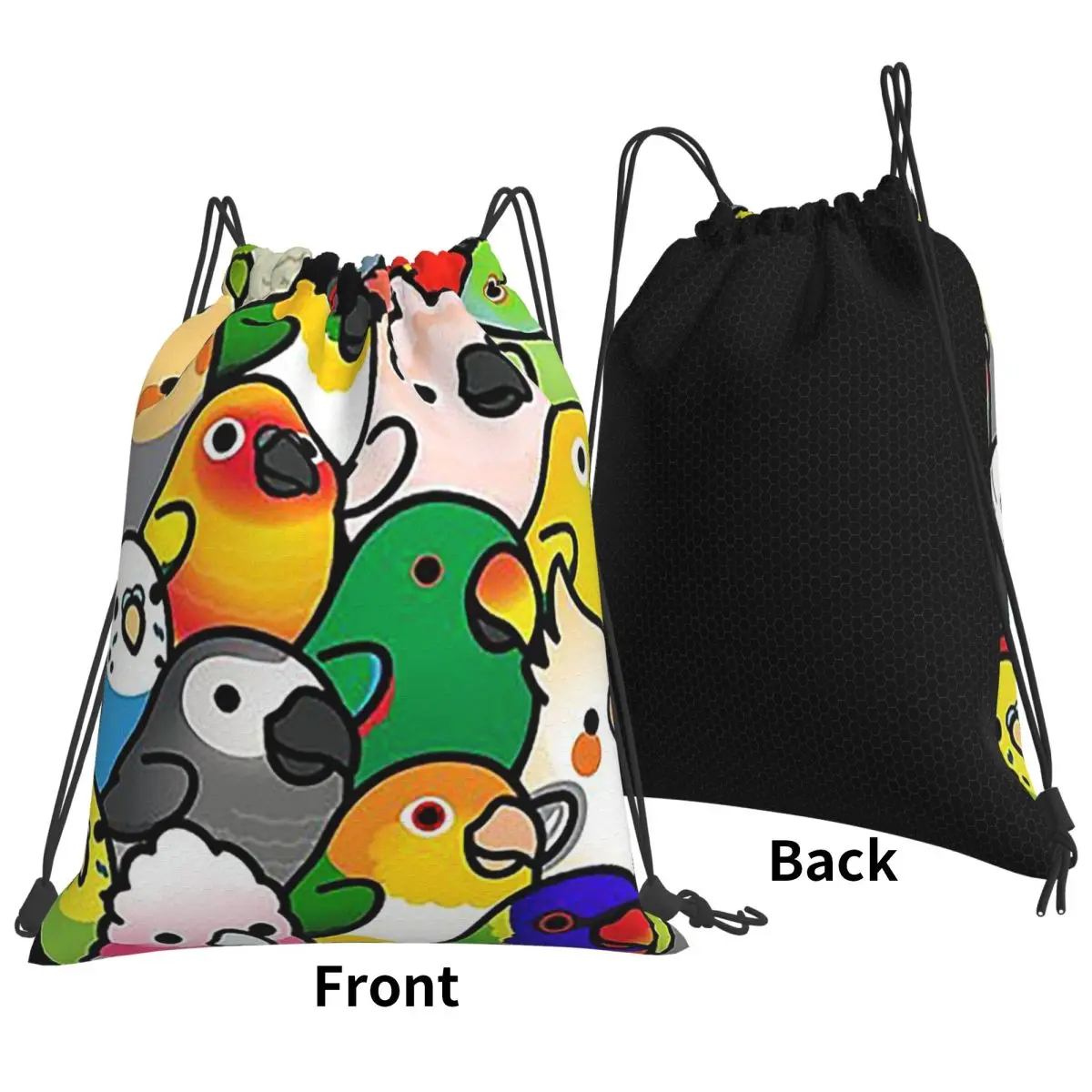 Everybirdy Pattern 2023 Backpacks Casual Portable Drawstring Bags Storage Bag Book Bags For Travel School