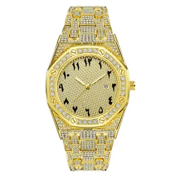 COadvocate-Montres de marque pour hommes, bracelet en alliage, Hip Hop, diamant, date, quartz, luxe, approvisionnement sss, Relojes Lujo Marcas, 2024