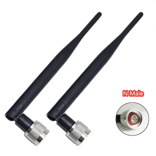 2.4G 5.8G omni directional dual-band 5G module external foldable 6DBI high gain glue stick antenna N male connector