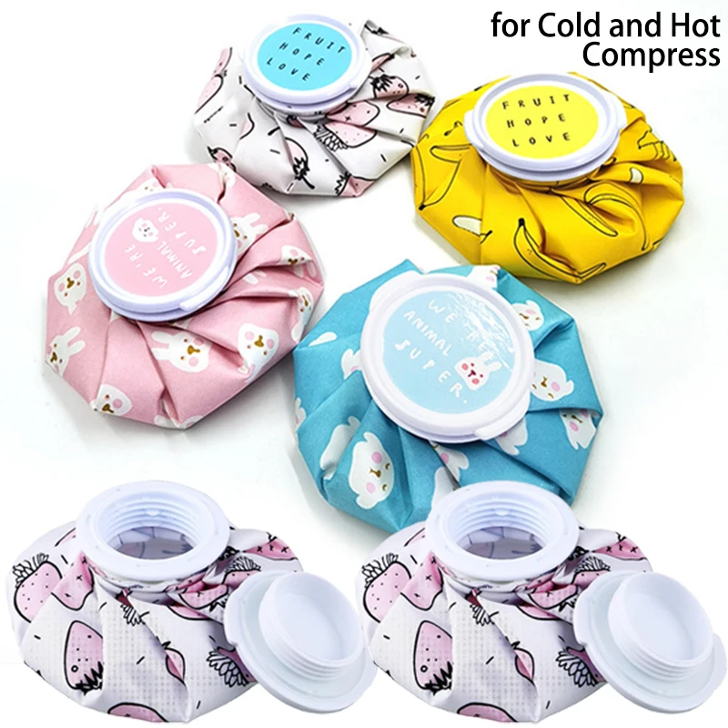 Ice Packs for Injuries Cold Hot Compress Reusable Cute Cartoon Bags Bottles Water Filled Children Physical Cooling Tired Eyes